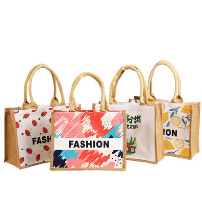 ถุงผ้ากระสอบ Jute Tote Bag